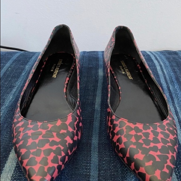 SAINT LAURENT PARIS size 38.5 heart ballet flats - Picture 4 of 4